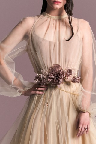Misty Flowers Sash