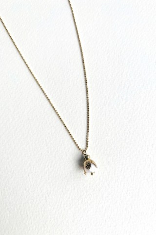 Golden Snowdrop Necklace