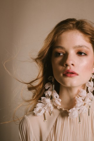 Blush Echo Flower Earrings