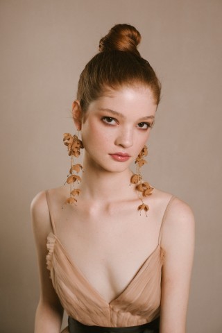 Caramel Snowdrop Earrings