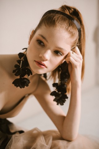Black Echo Earrings