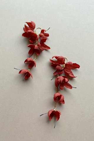 Baby Snowdrop Coral Earrings