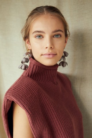 Bluebell Frost Grey Earrings