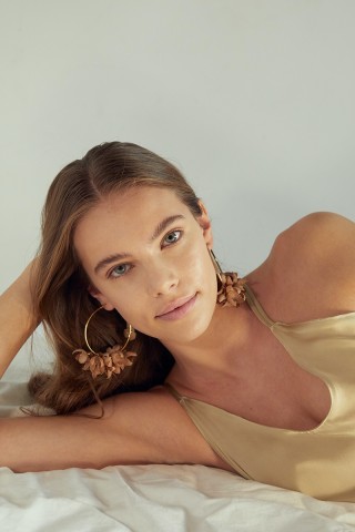 Hortensia Warm Sand Earrings