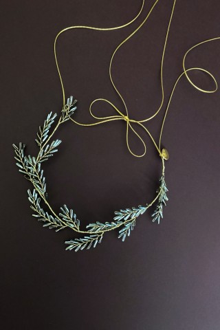 Frosted Twigs Grey Tiara