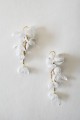 Silk flowers Baby Snowdrop earrings