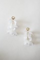 Delicate bridal silk Bluebell earrings