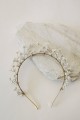 Bridal glass beads Glass Broom headband