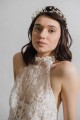 Bridal glass beads Glass Broom headband