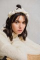 Bridal silk crinkled Ming headband