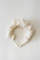 Bridal silk crinkled Ming headband