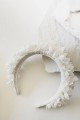 Silk and flowers puffy Hortensia headband 