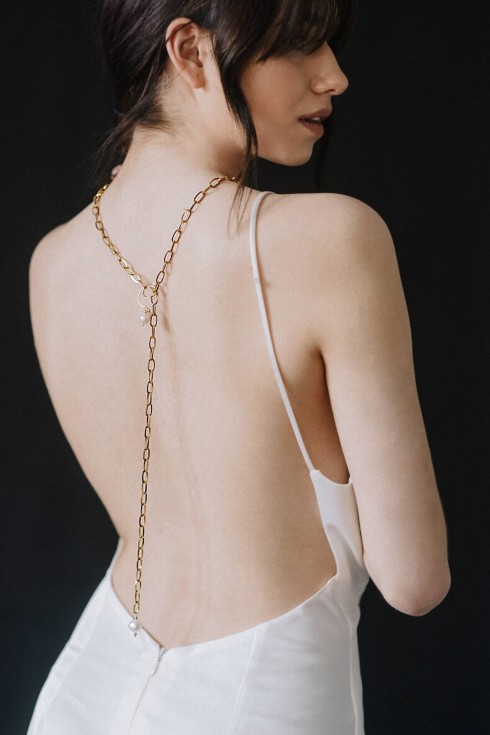 Freshwater pearls chain Ming