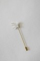 Lapel pin with lace flower Spring Snowflake