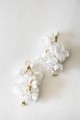 Silk flower earrings Baby Echo