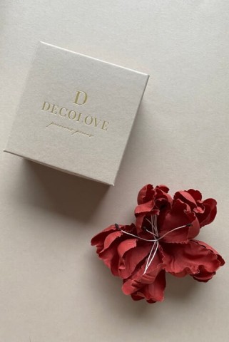 Baby Wild Rose Silk Flower Pin In Coral