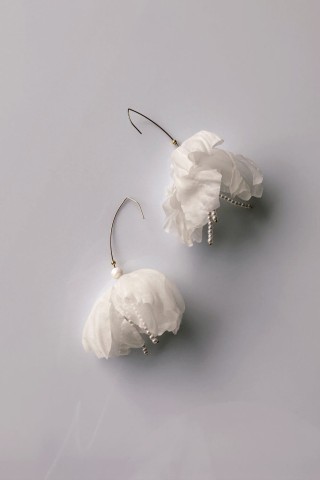 Sheer Orchid Stems Earrings