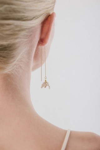 Pearl Bell Drop Earrings