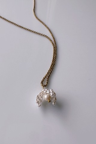Pearl Bell Necklace