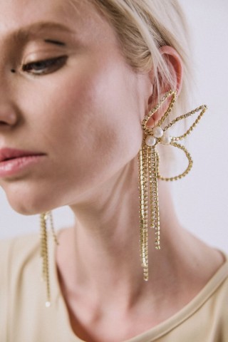 Crystal Orchid Earrings